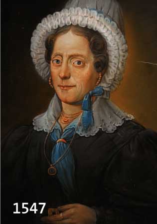 BIEDERMEIERKÜNSTLER ANF. 19.JH., BILDNIS EINER FRAU MIT SPITZENHAUBE (SEITLICH RISS, KLEINES LOCH), PASTELL, UNSIGN., 52 X 41,5 CM, UNTER GLAS ...