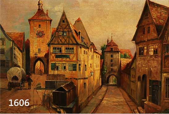 (Zuschreibung) Wolff, Hermann, geb. 1893, Stebbach b. Eppingen, studierte an der Kunstgewerbeschule Karlsruhe bei Eyth und Groth. am PlÖnlein in ...