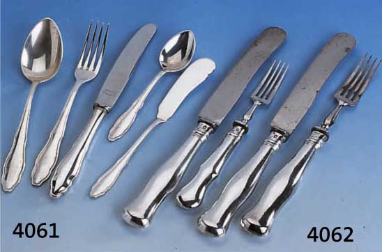 Besteck fÜr 12 Personen, deutsch, 30er Jahre, 800er Silber, Meistermarke Hohmann & Katz, Pforzheim, Modell SÄchsisches Hofbesteck, best. aus: ...
