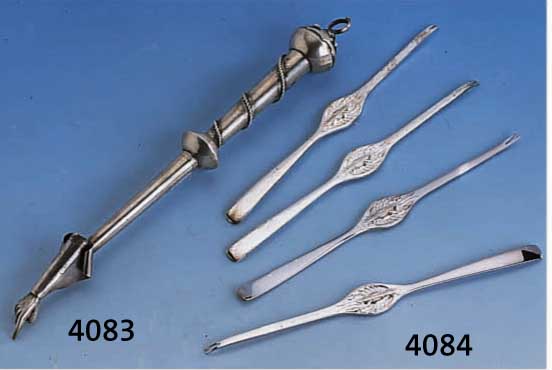 10 HUMMERGABELN, DEUTSCH, WILKENS BREMEN, 800ER SILBER, MITTIG MIT HUMMERDEKOR, L. CA. 19 CM