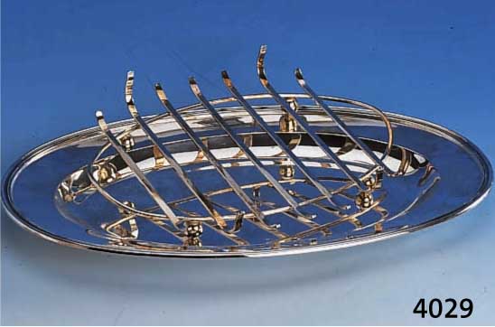 SPARGELPLATTE, SCHWEIZ, JETZLER SCHAFFHAUSEN, UM 1910, 800ER SILBER, 40 X 26 CM, CA. 1135 G