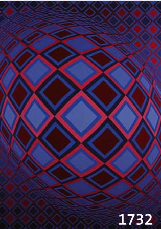VASARELY, VIKTOR, 1908-1997, BASEL, FARBSIEBDRUCK, HANDSIGNIERT UND NUM. 234/275, CA. 66 X 66 CM