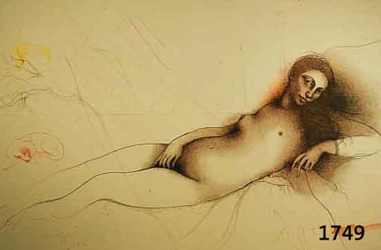 Bruni, Bruno, geb. 1935 Italien, lebt in Ham- burg, La Venere di Urbino, Farblithographie von 1980, handsigniert und num. 123/150, ca. 60 x 80 cm