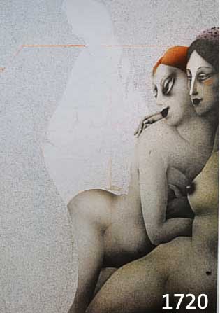 Wunderlich, Paul, geb. 1927, TÜrkisches Bad, Farblithographie von 1981, handsigniert und num. 561/1000, ca. 51 x 41 cm
