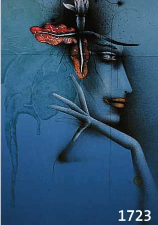 WUNDERLICH, PAUL, GEB. 1927, FARBLITHOGRA- PHIE, HANDSIGN. UND NUM. 7628/10000, CA. 38 X 27 CM