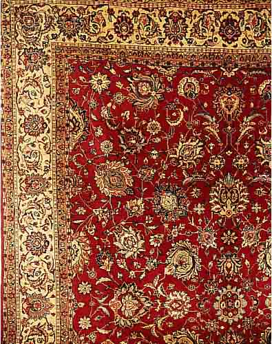 Sarogh Persien um 1960. Flor Wolle. Ehz 2-3. 412 x 322cm.