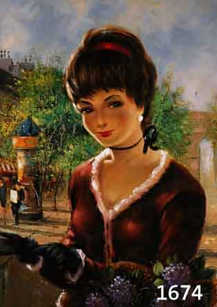 UNBEK. IMPRESSIONIST, 2. HÄLFTE 20. JH., WOHL FRAKREICH, VEILCHENVERKÄUFERIN AUF PARISER BOULEVARD, ÖL/LWD. UNLERERL. SIGN. U. LI., 60 X 50 CM, ...