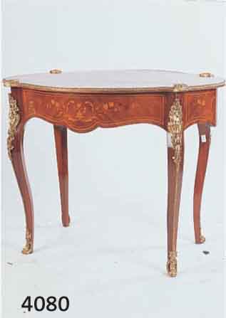 TISCH, WOHL ITALIEN, UM 1910/20, PALISANDERFURNIER, REICH INTARSIERT, MIT MAHAGONI, AHORN, ROSENHOLZ, NUßBAUM, Z.T EIN- GEFÄRBTE EINLAGEN, ...