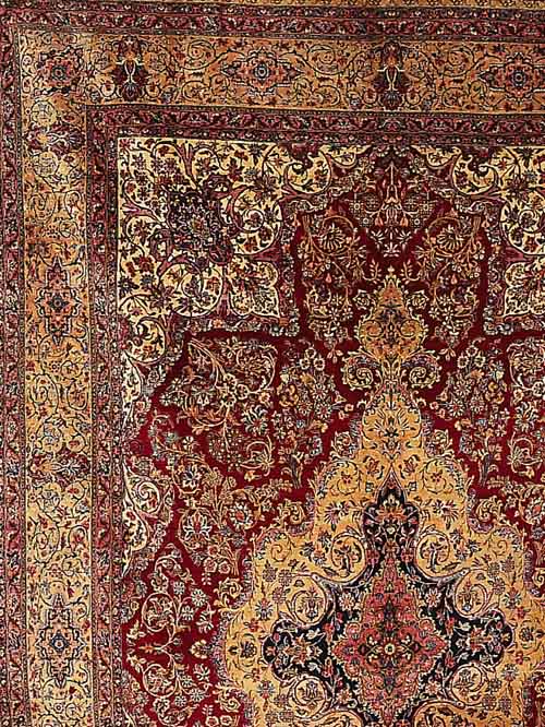 Kerman Lawar, Persien, ca. 524.336 cm, ca. 50 Jahre, Wolle auf Baumwolle, SchÄtzwert: 14000.- EURO, Ehz 3-4, ca.460.000 kn/qm