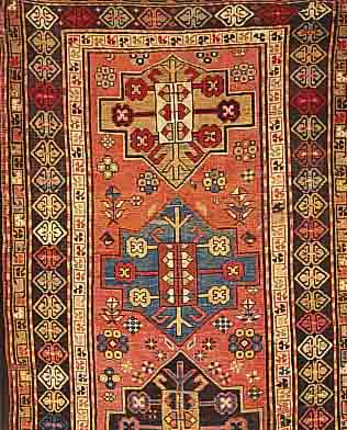Kazak, Rußland, 226 x 113cm, um 1910, Wolle auf Wolle, Ehz 4-5