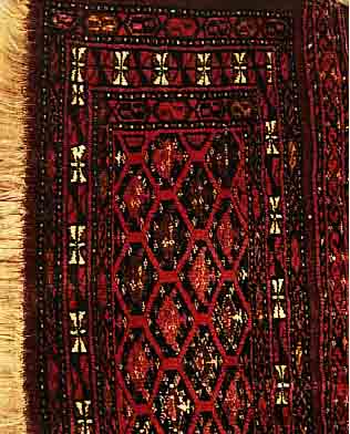 Saryk Zelttaschenfront, Persien, um 1880, Wolle mit Seide, 69 x 27cm, Ehz 1