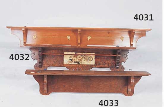 WANDREGAL, DEUTSCH, UM 1890/1900, BUCHE, CA. 26X100X22 CM