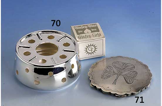 Puderdose, Polen Warschau 30er Jahre, Silber, Deckel abstrakt floral graviert, schwere QualitÄt, Durchm. ca. 11 cm