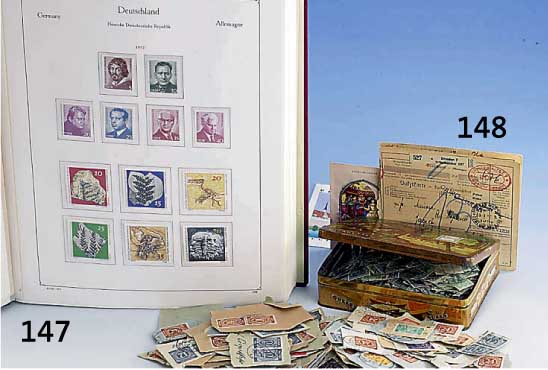 Briefmarkenkarton, mit reichhaltigem interessantem Inhalt, nur deutsches Material, bitte besichtigen