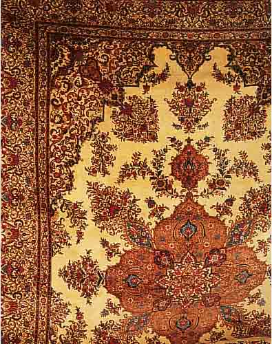TÄBRIZ, PERSIEN, CA. 50 JAHRE, WOLLE AUF BAUMWOLLE, CA. 501 X 362 CM, EHZ 3