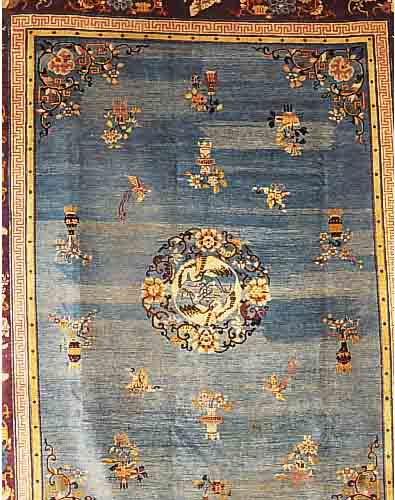 CHINA, CHINA, UM 1930, WOLLE AUF BAUMWOLLE, CA. 365 X 267 CM, EHZ 3-4