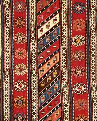 Sumakh Kelim, Kaukasus, um 1920, Wolle auf Baumwolle, ca. 107 x 53 cm, Ehz 2