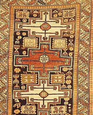 Shirwan, Kaukasus, um 1900, Wolle auf Baumwolle, ca. 146 x 96 cm, Ehz 4