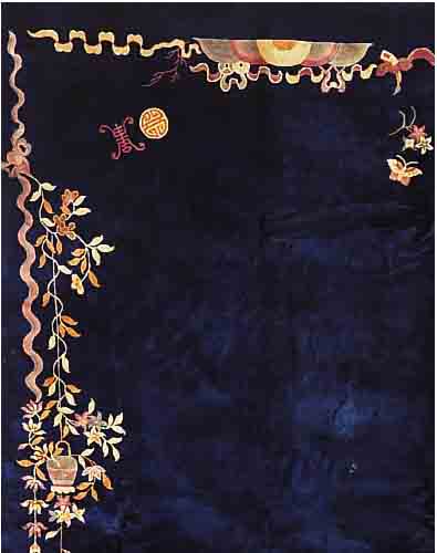 China, China, ca. 20 Jahre, Wolle auf Baumwolle, ca. 358 x 263 cm, Ehz 3-4, reinigungsbedÜrftig
