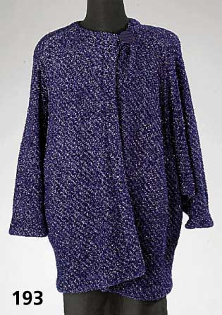 Abendjacke MISSONI, Nylon/Wolle, lapislazuliblau mit Glitzereffekt, Gr. M, FledermausÄrmel, 1 großer Knopf, RÜckenl. ca. 82 cm, weite Form