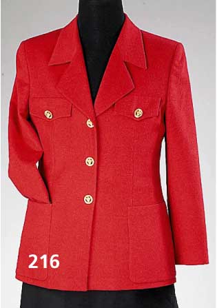 LOUIS FERAUD Blazer, rote Schurwoll/Kaschmir, l. taill. Form, Gr. 40, 3 KnÖpfe, aufgesetzte Taschen, Brusttaschen mit KnÖpfen, RÜckenl. ca. 71 ...