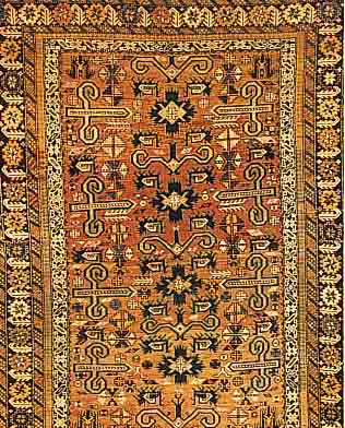 Kazak, Rußland, um 1900, Wolle auf Wolle, ca. 167 x 122 cm, Ehz 3, Fransen sind erneuert