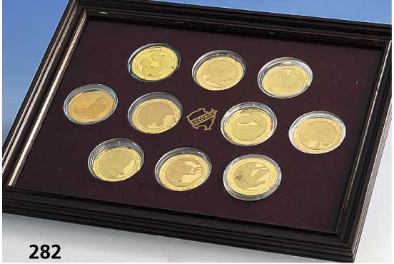 Konrad Adenauer Gedenkmedaillen, offizielle Sammlung von Gedenkmedaillen zu Ehren des 100. Geburtstages von Konrad Adenauer 1976, lim. Ausgabe aus ...