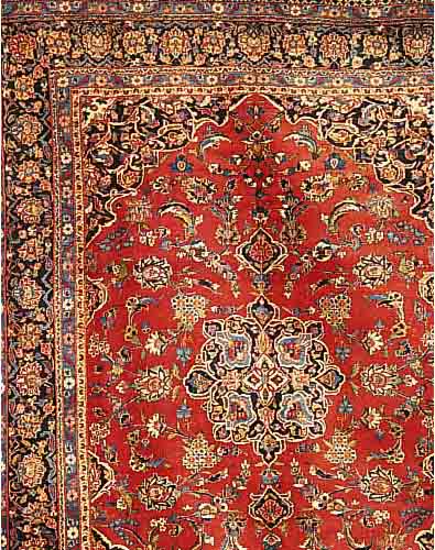 Keschan, Persien, neuwertig, Wolle auf Baumwolle, ca. 378 x 270 cm, Ehz 3