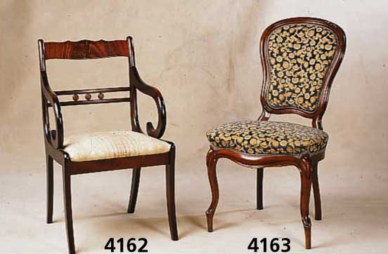 Stuhl, um 1835-1840, Louis-Philipp, Barock, Nussbaum massiv, Schnitzerei aus dem Vollholz, Stuhlbeinenden etw. verlÄngert, 94x51x50 cm, Sh. ca. ...