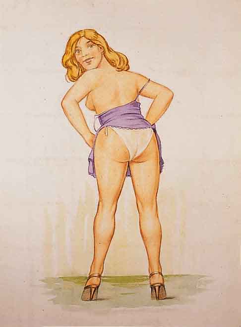 Unbekannter Maler, datiert 1938, vier Aquarelle mit erotischen Darstellungen, unsigniert, rÜckseitig gestempelt: Sudeten- land 1938, Blattgr. je ...