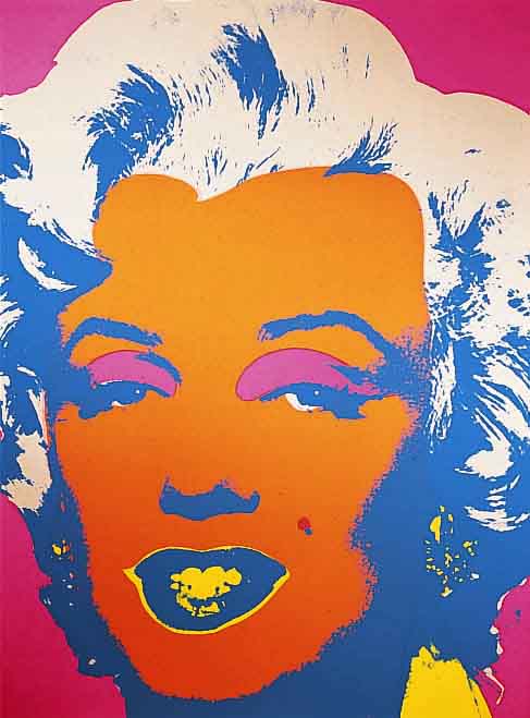 Warhol, Andy, 1928 - 1987, Marylin, Farbsiebdruck, rÜckseitig gestempelt: Edition Sunday B. Morning und: Fill in Your own name, ca. 91 x 91 cm