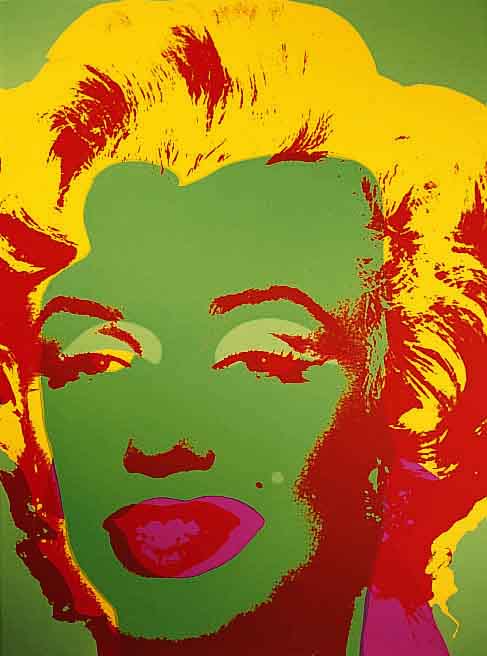 Warhol, Andy, 1928 - 1987, Marylin, Farbsiebdruck, rÜckseitig gestempelt: Edition Sunday B. Morning und: Fill in Your own name, ca. 91 x 91 cm