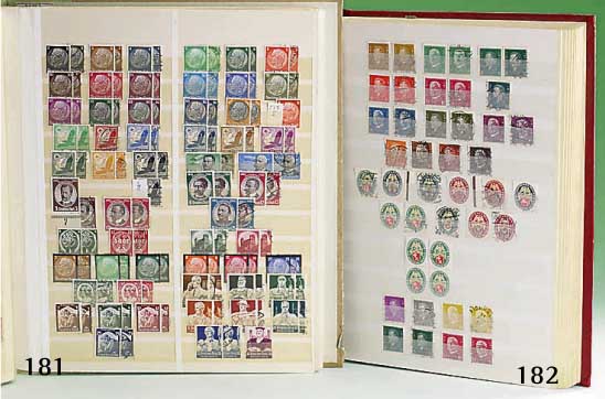 Briefmarken, Deutsches Reich 1872-1945, schÖne vielfach doppelt gesammelte Sammlung von Kaiserreich bis zum Ende 1945, Übersicht- lich vielen ...