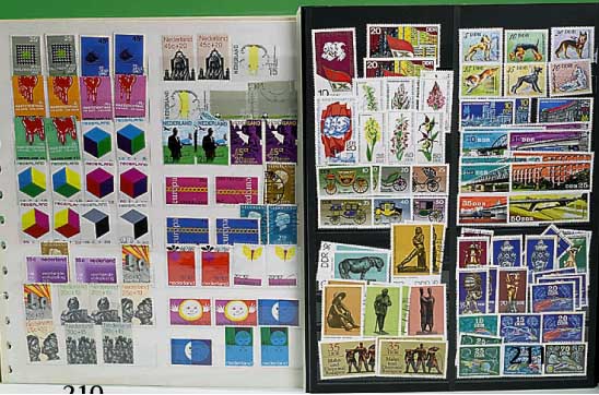 Briefmarken-Sammlung "Niederlande" ab ca. 1900 - 1992, der Hauptwert liegt bei dem post- frischen Teil von ca. 1962 - 1992, lt. Michel- ...