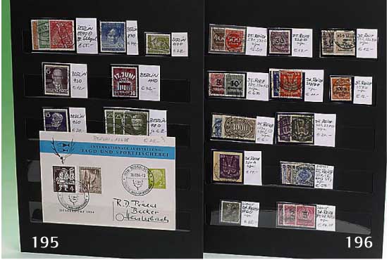 Briefmarken, Deutsches Reich, ausgewÄhlte Zusammenstellung aus 1875-1923, bis auf 127 I alle gestempelt, fast alle signiert, lt. Michel-Katalog, ...