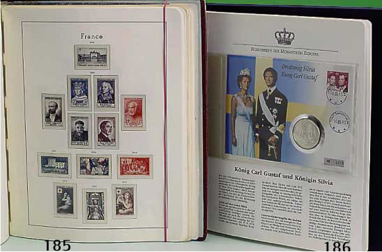 Konvolut Briefmarkensammlungen, 1. Berlin 750 Jahre, JubilÄumssammlung in 2 Alben; 2. Motivsammlung Picasso und Rubens in deko- rativem Album ...
