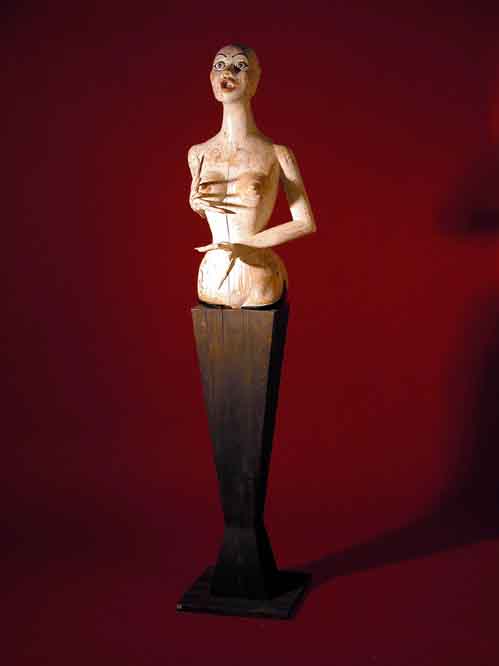 Greiner, Baldur, 1946 geb. Darmstadt, stud. Hochschule fÜr bildende KÜnste in Ham- burg, verschiedene Ausstellungen, hier: Sexybaby, 1976, Holz, ...