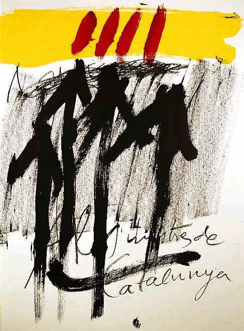 Tapies, Antoni, geb. 1923, Catalunia, Litho- graphie, handsign. u. num. 9/100, 78x60 cm