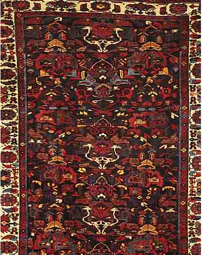 Bidjar, Persien, ca. 40 Jahre. Wolle auf Baumwolle. Ca. 313 x 226 cm.
