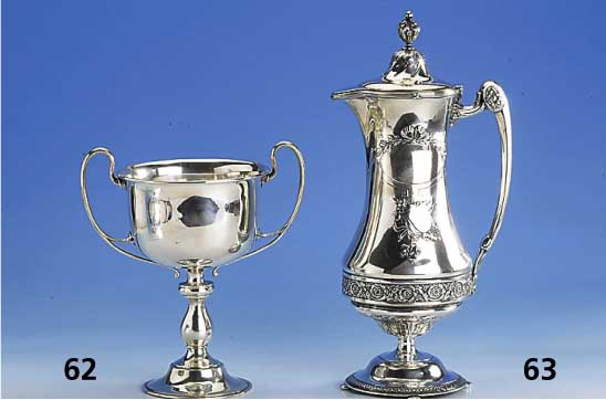 Kaffeekanne, Österreich, Wien um 1895, reiner Empirestil, schÖne schwere Qual., Deckel mit Scharnier, 800er Silber, H ca. 31 cm, nachgestochen, ...