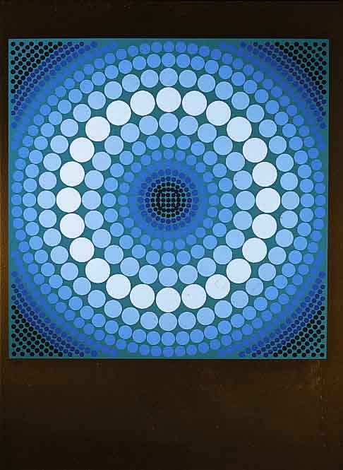 Vasarely, Viktor, 1908-1997, abstrakte Komposition, Farbsiebdruck auf goldgrundigem Papier, handsigniert und num. 49/90, ca. 45 x 45 cm, u.Gl. ...