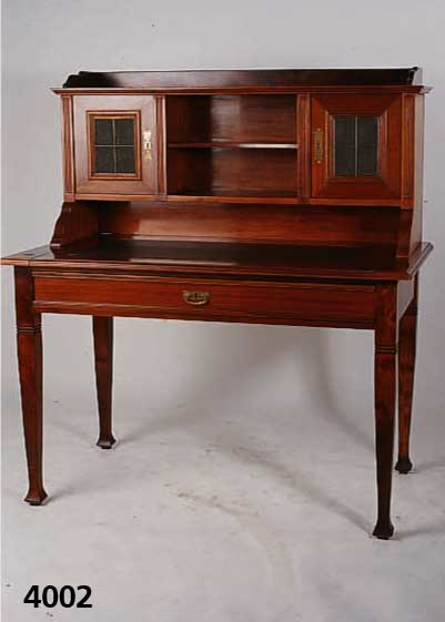 DamensekretÄr, deutsch, um 1900/05, klassizistischer Stil, mit Jungendstileinfluß, Korpus Weichholz, Mahagonifurnier, FÜße Buche, ausziehbar, ...