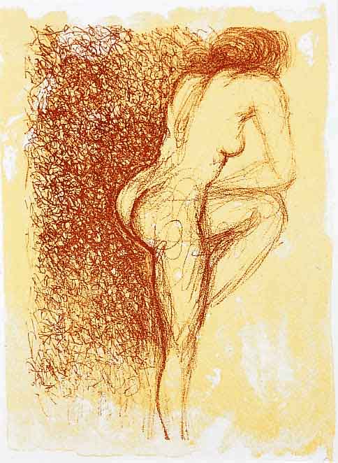 Salvador, Dali, 1904 - 1989 Figueras, Gala, Farblithographie von 1967, rechts unten signiert u. num. 50/120, ge- druckt von 2 Steinen in rotbraun ...