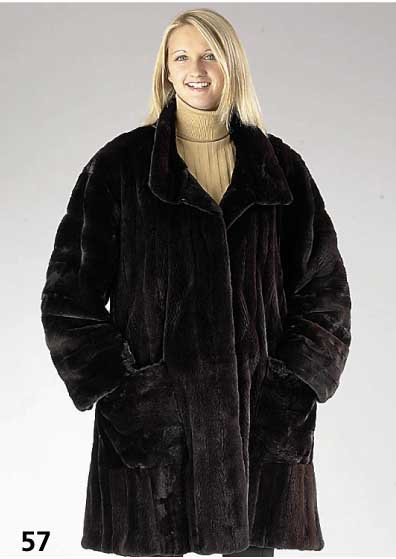 Swingerjacke aus geschorenem Nerz, Gr. 42/44, schwarz, Innenlabel Jahn Design Stuttgart, eines der exclusivsten PelzhÄuser Stuttgarts, aktuelles ...