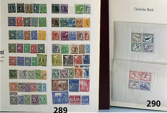 Briefmarken-Sammlung Bundesrepublik ca. 1953-1968, Über weite Strecken komplett ge- stempelt oder ungebraucht/postfrisch in neu- wertigem ...