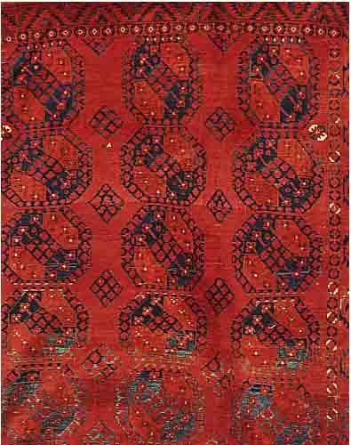 Ersari, um 1880, Wolle auf Wolle, ca. 255 x 208 cm, Ehz 4-5