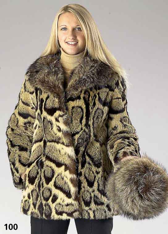 SchildkrÖtleoparden-Jacke, Gr. 36/38, braunes Innenfutter, Innenlabel: Zeumer Mo- delle, Weinheim/Bergstr., 2 seitl. Einschub- taschen, Kragen ...