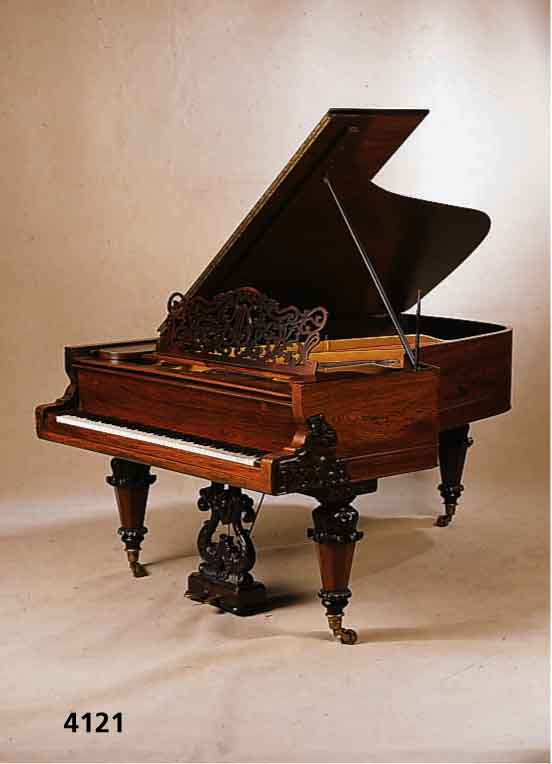 SalonflÜgel, Steinweg, Deutschland/New York, um 1870, Korpus Weichholz und Palisander, Palisanderfurnier, reich geschnitzt, hervorra- gendes ...