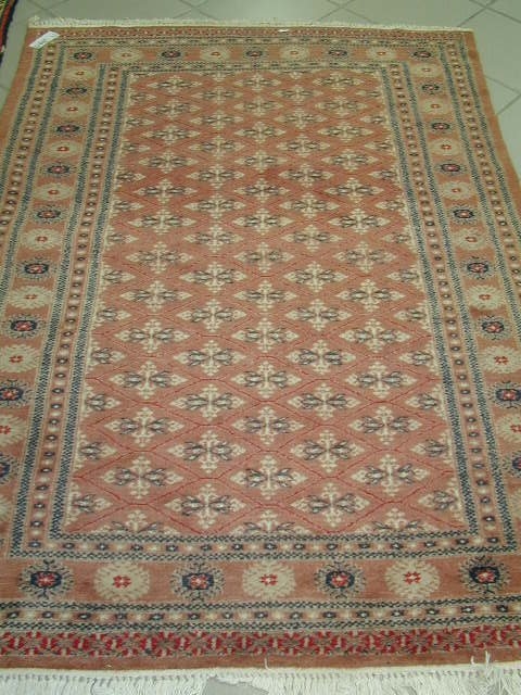 Lahor Pakistan, um 1970, Wolle auf Baumwoll e, ca. 172x124 cm, EHZ 2