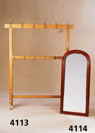 Spiegel, deutsch, um 1860, Mahagoni, Spiegel glas neu, ca. 113x51x5 cm